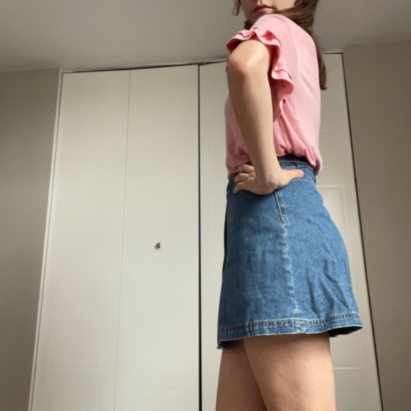 Denim wrap skirt - Picture 2 of 4